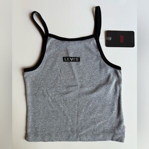Levi's Gray Tank Top with Black Trim